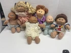 Lot of 6 VTG Cabbage Patch Kids Dolls 1980's Clothing Blonde, Red,Clean