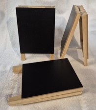 3 Pack 4x5 Tabletop Easel Chalkboard Black