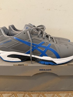 ASICS Men's Gel-Solution Speed 3 Tennis Shoes Grey Blue Size 11 New In Box