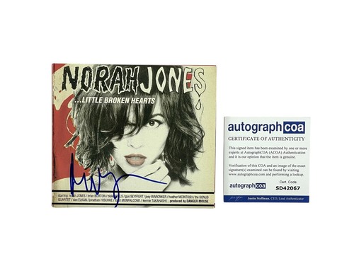 Norah Jones Hand Signed Autographed Little Broken Hearts CD ACOA Certified 🎹