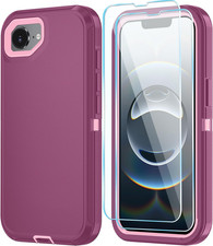 Phone Case for Iphone 16E Case  Iphone 17E Case with HD Screen Protector, Heavy