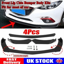 For MG ZR ZS TF MG3 Glossy Black Front Bumper Lip body kit Spoiler Splitter UK