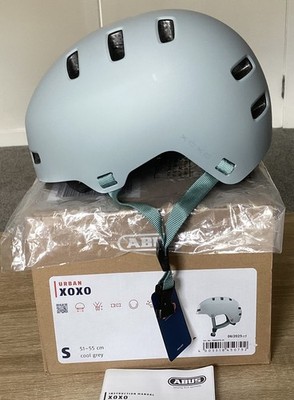 NEU  ABUS URBAN XOXO  COOL GREY  UNISEX FAHRRADHELM  S  (51cm-55cm) mit Etikett