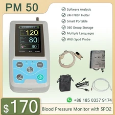 Patient Monitor Vital Signs NIBP SPO2 Pulse Rate Meter Free PC Software