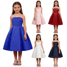 Girls Costume Baptism Gown Holiday Dress Banquet Skirt Sweetheart Graduation