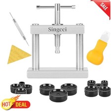 Watch Press Tool Watch Press Set Back Case Closer w 12 Molds Watch Crystal Press