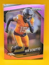 2025 Panini Prizm Pink Prizm Nik Bonitto #230 Denver Broncos Football