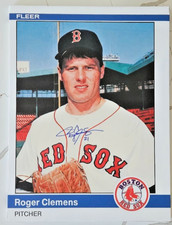 1984 Fleer Update Roger Clemens Red Sox Rookie Signd Autographed 24