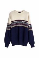 Vintage Ralph Lauren Chaps Men’s Fair Isle Knit Sweater Made In USA