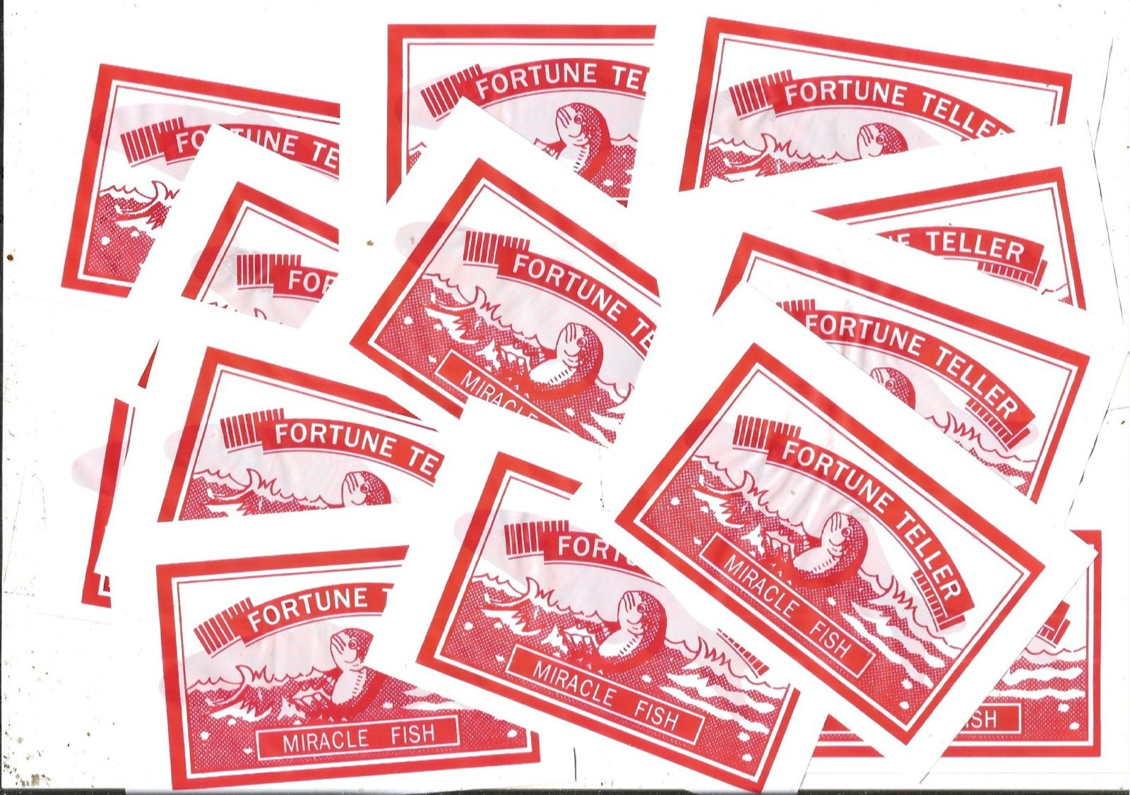 12 PACK  Fortune Telling Fish – Miracle Teller Palm Reading Gag Party''FREE SHIP