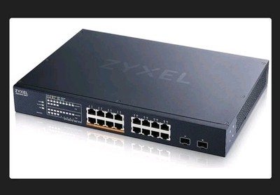 ZyXEL XMG-1915-18EP Rackmount 2.5G Smart Switch, 16x RJ-45, 2x SFP+, 180W PoE++
