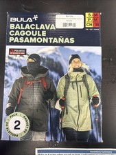 BULA Convertible Balaclava 2 Pack S/M Small Medium Black Polartec NEW