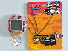 CUSTOM: Tamagotchi Connection v1 Hello Kitty Naruto Pink White Glitter 2004