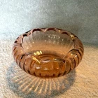 Vtg Pink Depression Glass Ribbed Bowl 5”D x 2.5"H Scalloped Edge Candy Trinket