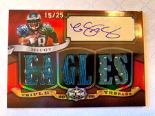 2009 Topps Triple Threads LeSean McCoy Rookie Patch Auto /25 #TTRA-72 RPA Eagles