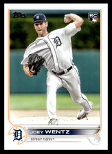 2022  Topps Update Joey Wentz #US295 Detroit Tigers MLB Baseball Rookie RC