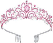 Sparkling Crystal Princess Tiaras for Women Girl Crown Queen Headband Fashion He