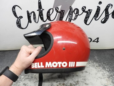 Vintage Bell Moto 3 Helmet & Visor 2891 | eBay