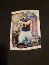2025 Panini Prizm Cade Stover #101 White Disco Prizm Houston Texans