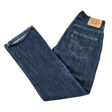 LEVI'S 514 Straight Boys 14 Reg W27 L27 Dark Blue Denim Jeans 27x27