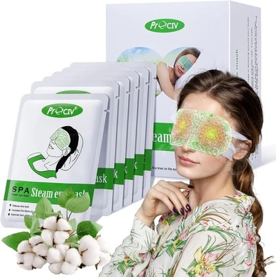 ProCIV 16 Packs Steam Eye Mask Warming Eye Mask Self Heating Eye Mask Sleep Mas