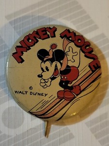 MM Sking Button. 30’s. Scarce. No Back Paper. Nice. This Is The Tin One.
