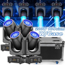 200W LED Beam Moving Head 18 Prism 8 Gobo Stage Light DMX dj Spot Party Light