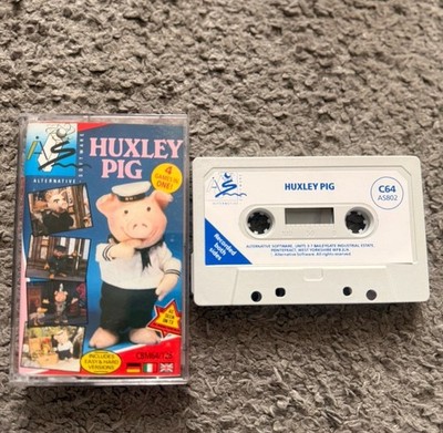 Commodore 64 / 128 C64 Spiel - Huxley Pig von Alternative Software 1990 getestet sehr guter Zustand