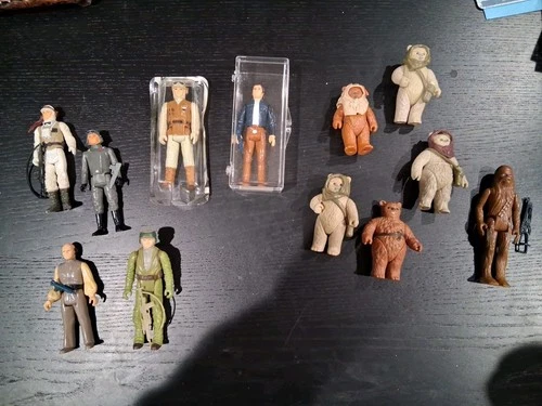 1977-1983 Vintage Star Wars Figure Lot Accessories Han Paploo Lumat Chewbaca