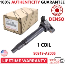 x1 NEW OEM DENSO Ignition Coil For 2005-2024 Toyota, Lexus I4 V6 V8, 90919-A2005