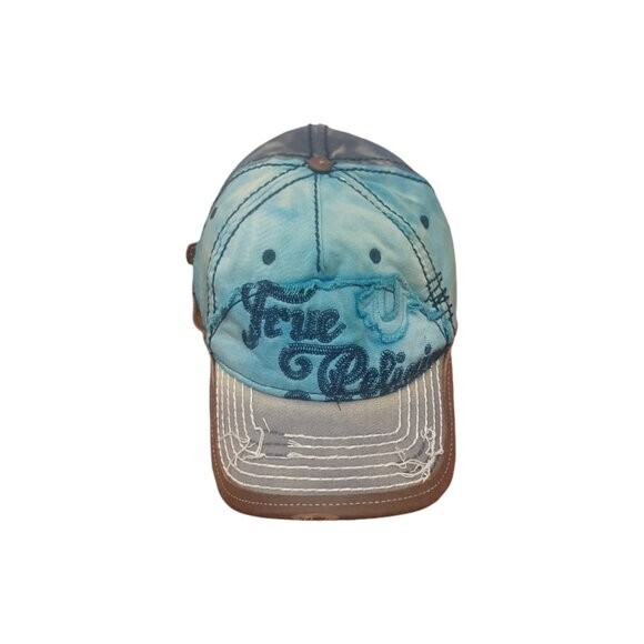 VINTAGE TRUE RELIGION LOGO DISTRESSED TRUCKER CAP BASEBALL RARE image 6