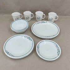 Corelle Rosemarie Pink Tulip Dinnerware Set of 20 pcs Plates x 2 Cups Bowls