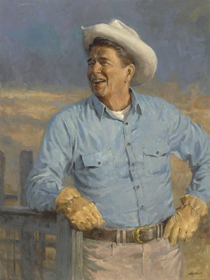 Reagan by Andy Thomas - Paper Giclee Ltd Ed S/N 1989 18x24