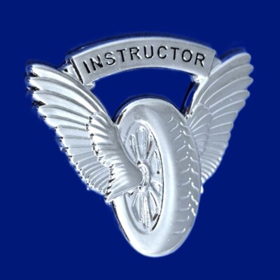 MOTOR WHEEL WING-INSTRUCTOR PIN:  1-1/2'' Size, Nickel Plated, #831