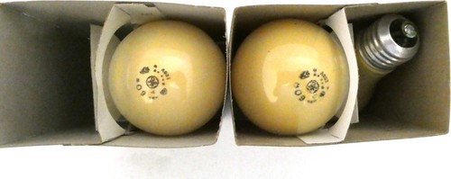 GE - 60 W - Yellow Bug Lite 3 Light Bulbs - Picture 2 of 3