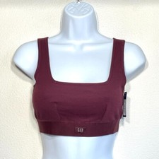 NWT Gap GapBody Women's S Logo Comfort Square-Neck Bralette GPW01052 Red