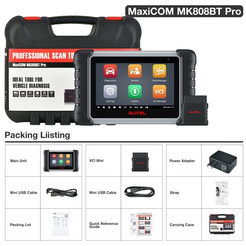 Herramienta de diagnóstico automático Autel MK808BT PRO BT todo sistema bidireccional MaxiCOM - Imagen 11 de 16