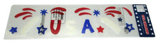 Patriotic Window Gels  U S A  FIREWORKS  PATRIOTIC STARS