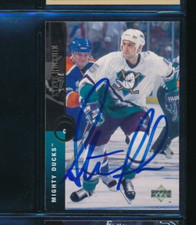 1994-95 Upper Deck #480 Steve Rucchin RC Mighty Ducks Signed Autograph (EI54)