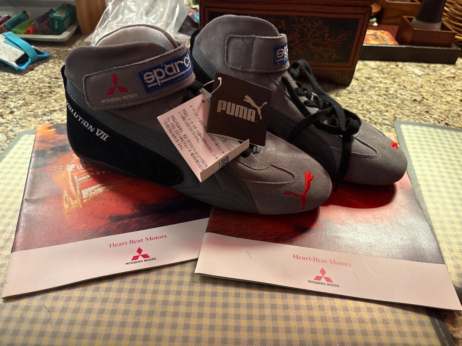 Scarpe da corsa PUMA sparco Mitsubishi lancer evolution VII sneakers US7 UK6 EU40