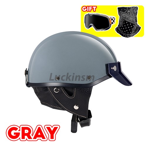 Casco de motocicleta Suciedad bicicleta Media cara Casco + Gafas de conducción + Máscara Escudo facial - Imagen 16 de 24