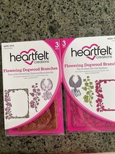 Heartfelt Creations FLOWERING DOGWOOD BRANCHES stamps  dies SET  RARE NIP 