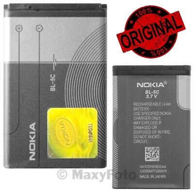 Batteria Originale Nokia BL-5C 1020mAh - Per 2710, 2730, 3100 E Tanti Batteria Originale Nokia BL-5C 1020mAh - Per 2710, 2730, 3100 E Tanti
