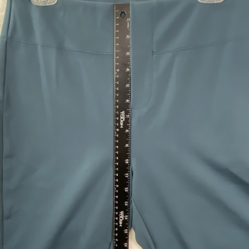 Halara Flex NEW Large High Waisted Back Side Pocket Slight Flare Work Pants Teal - Picture 7 of 16