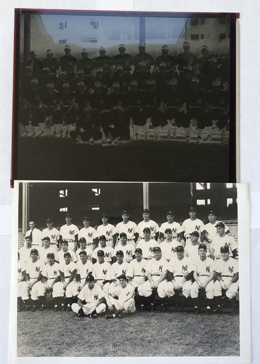 1959-60 New York Yankees Set Original Negative and Group Team