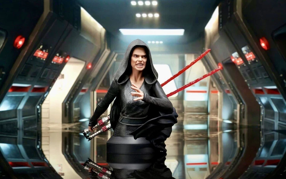 Minibusto Star Wars Dark Rey escala 1/6 exclusivo de la convención 2021 Gentle Giant Foto 3 de 4