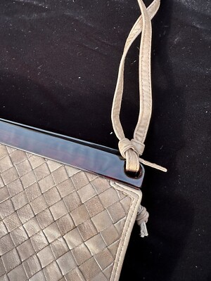 Vintage 70-80s Bottega Veneta Bag Shoulder Bag Clutch Lucite Top