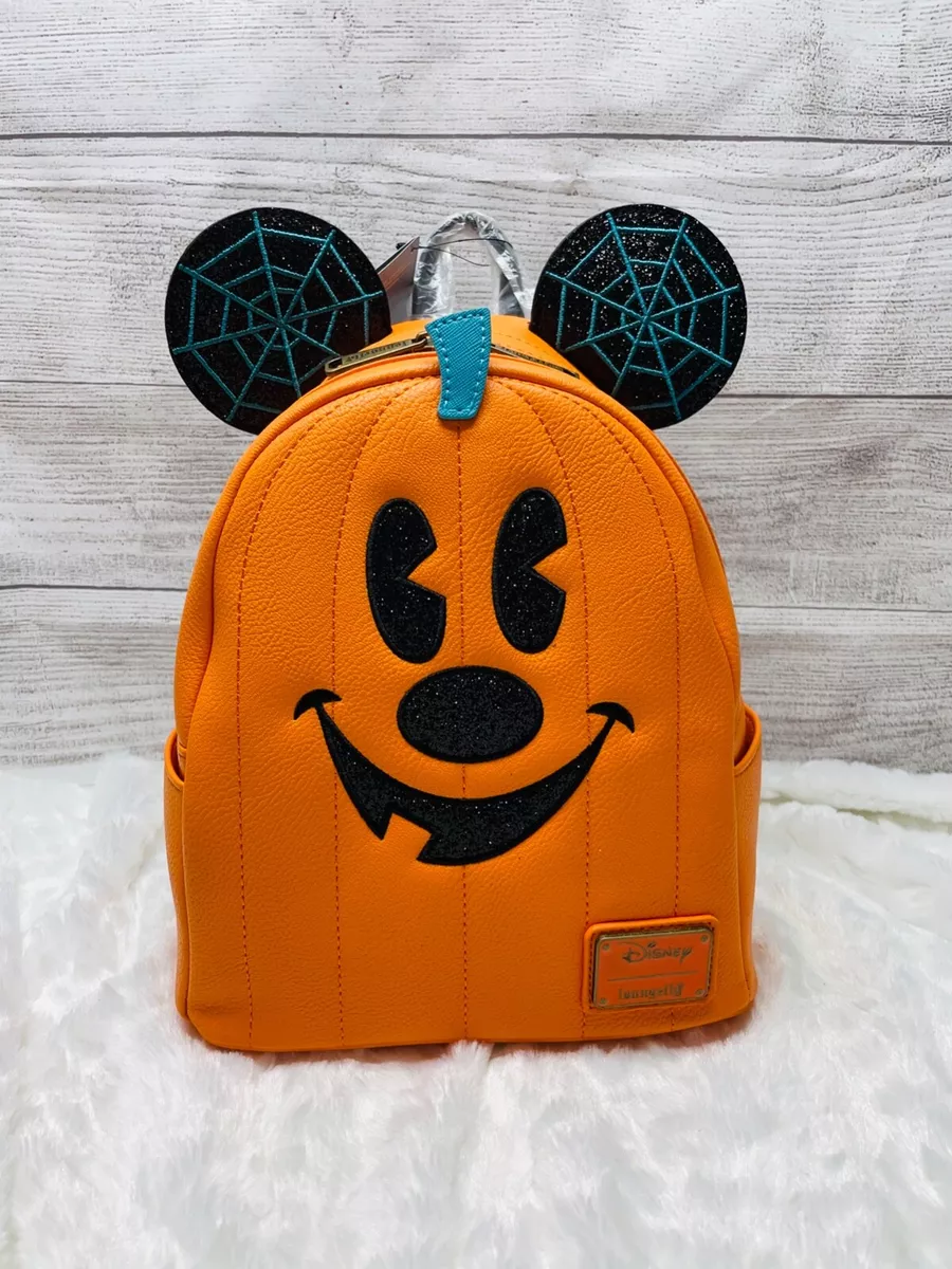 Loungefly disney mickey mouse pumpkin cheap mini backpack