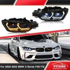 For 2012-2015 Bmw F30 3-series Sedan Led 3d Drl Projector Headlights Headlamps