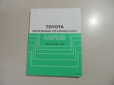 Toyota MR2 W1 Service work shop repair manual Werkstatthandbuch (Englisch)